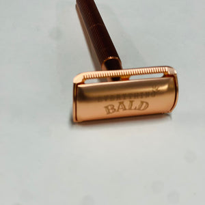 rose gold brass shaving razor